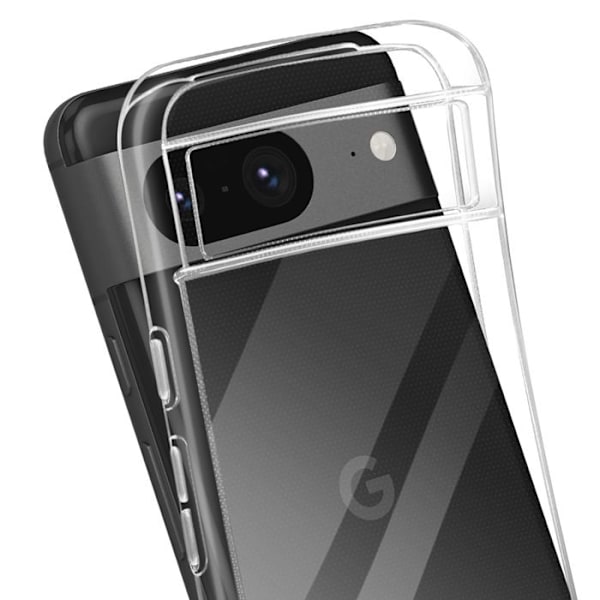 Pehmeä silikonikotelo Google Pixel 8 Mayaxess Transparent -puhelimelle Transparent