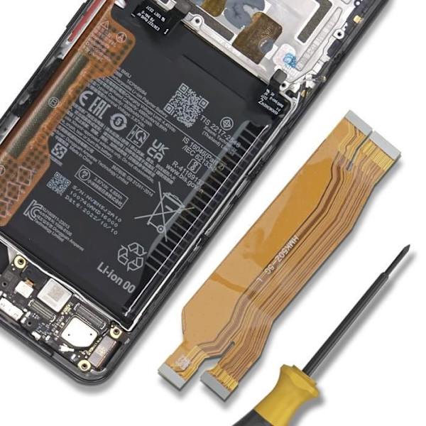 Moderkorts sladd - AVIZAR - Xiaomi 12T/12T Pro - Svart färg - Ny del - Informationsöverföring Svart