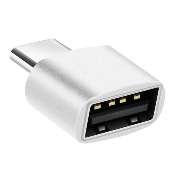USB C-adapter - MacBook - Han til Hun - 480 Mbps - Sølv - USB 2.0