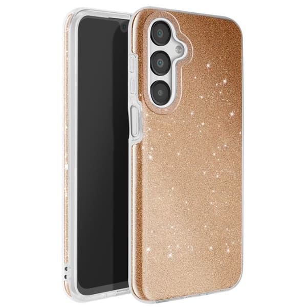 Glitterskal - AVIZAR - Samsung Galaxy A16 - Stötskydd - Glittrande - Gul Gul