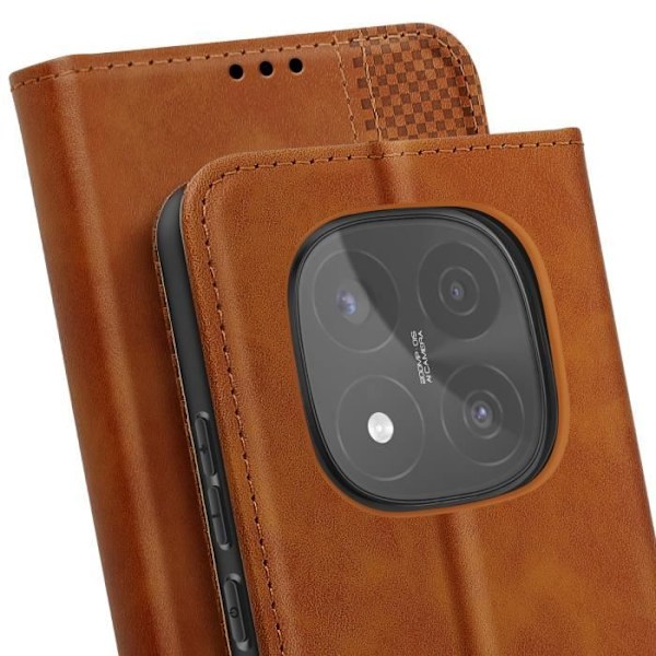 Hus til Xiaomi Redmi Note 14 Pro og Pro Plus Brun kastanj