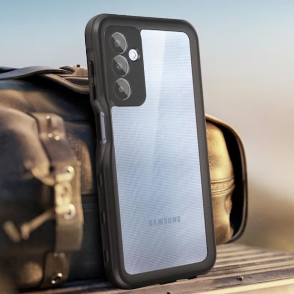 IP68 vandtæt etui til Samsung Galaxy A25 5G - REDPEPPER - Fuld beskyttelse - Sort Transparent