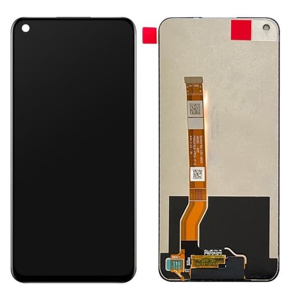 Fuldt modul til Realme 8i LCD-skærm Berøringsglas Kompatibel Sort Svart