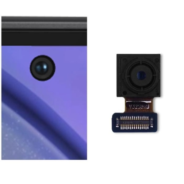 Frontkamera - AVIZAR - Samsung Galaxy A54 5G - Erstatningsobjektiv - Sort - 36 g Svart