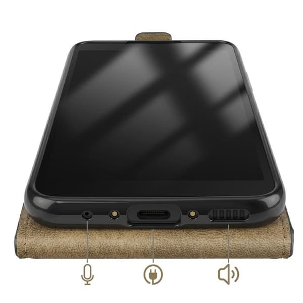 Vertikal Magnetisk Klapetui til Galaxy Xcover 5 med Kortlomme Sort