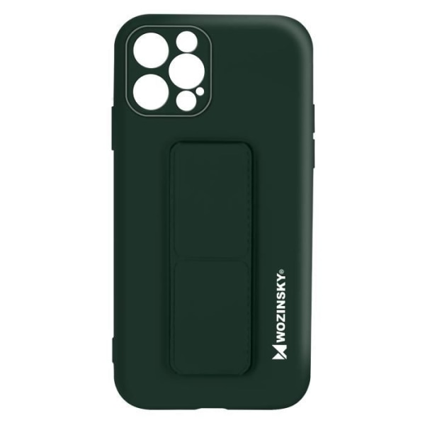 iPhone 12 Pro Fodral Silikon Vikbart magnetiskt stöd Wozinsky Grön Grön