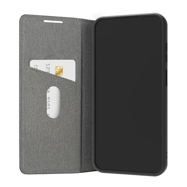 Foliofodral till Samsung Galaxy A25 - DBRAMANTE1928 - Svart - Veganskt läder - Stativfunktion Svart