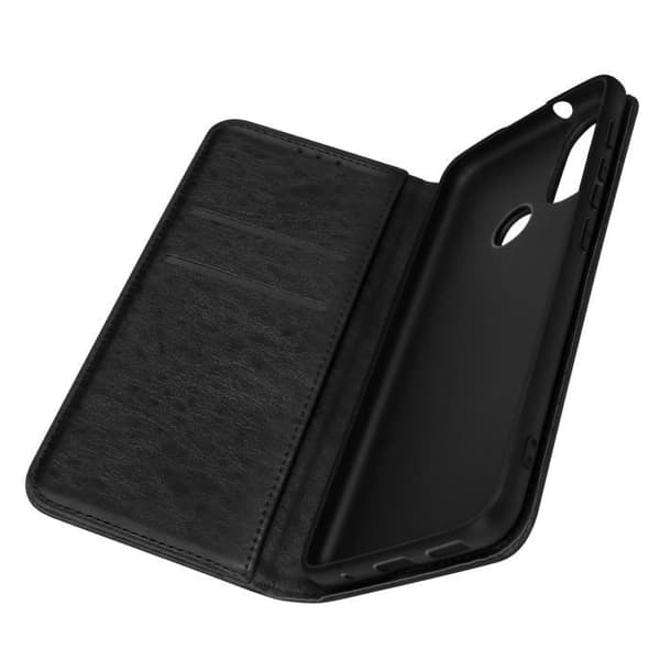Plånboksfodral - Motorola - Moto E40, E20, E30 - Svart - Videostöd - Magnetisk Stängning Svart