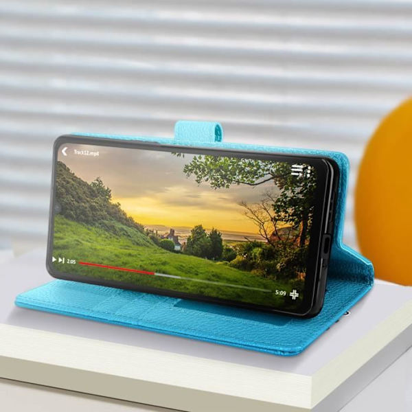 Kotelo Xiaomi Redmi 13C:lle - AVIZAR - Essential - Lompakon videotuki - Sininen Blå