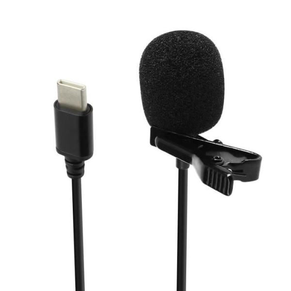 Lavalier Mikrofon USB-C rundstrålande vindruta 1,5 m Puluz