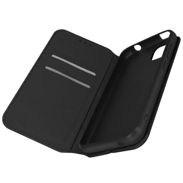 Wiko Y52 Wallet Cover Video Support Funktion Sort Svart