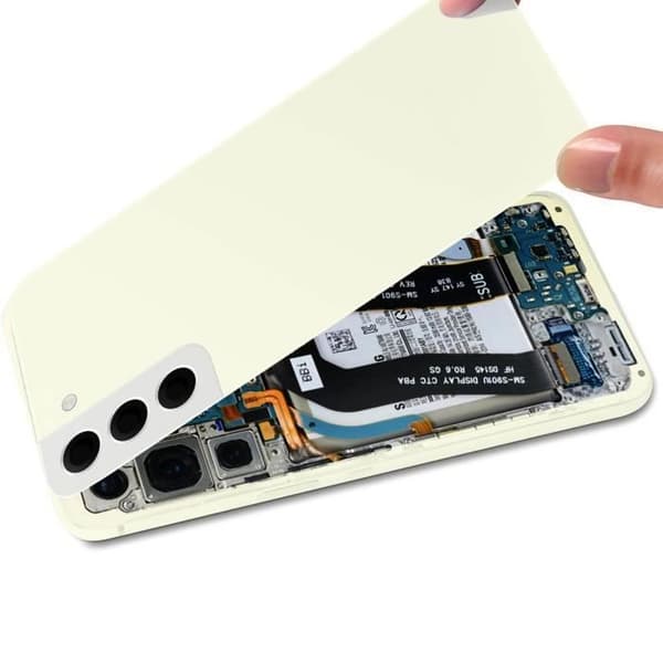 Akku - SAMSUNG - Galaxy S22 - Kermainen - Helppo asennus Grädde