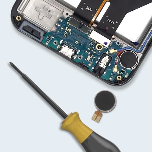Erstatningsvibrator til Samsung Galaxy A15 Sort - AVIZAR - Vægt: 12 g Svart