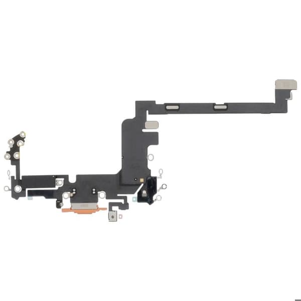 USB-C opladerstik til iPhone 17 Pro med indbygget mikrofon i orange Apelsin