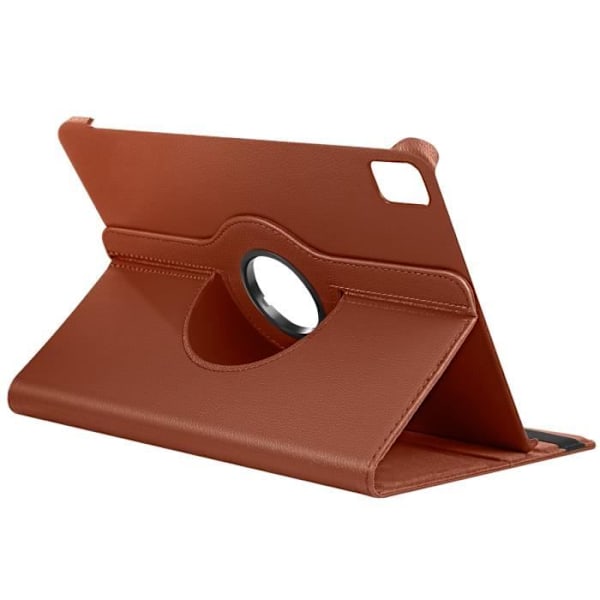 Fodral med klaff för iPad Pro 13 2024 - AVIZAR - Rotera 360 - Brun - Semihårda - Syntetisk kastanj