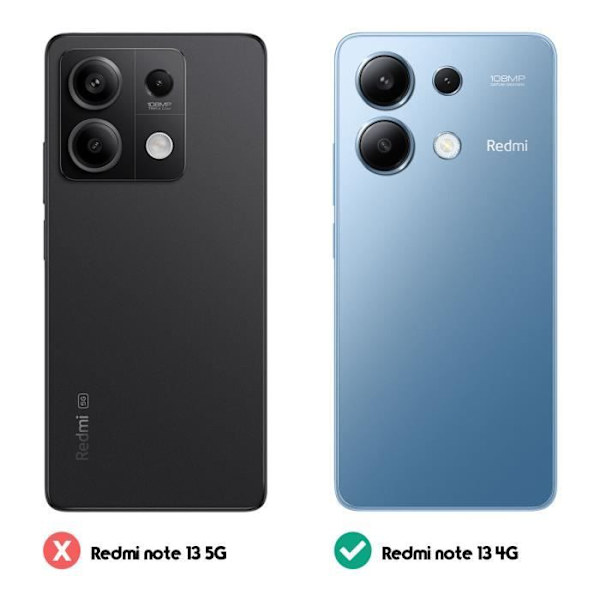 Flowers Case til Xiaomi Redmi Note 13 4G Wallet Video Support Mørkebrun