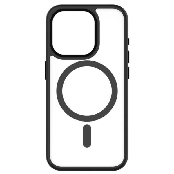 Skal till iPhone 15 Pro Hybrid Soft med Snap MagSafe QDOS-kompatibel svart