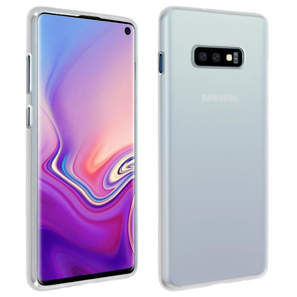 Coque - Galaxy - S10 Lite - Mjuk - Ultra-tunn - Anti-spår - Frostvit Frostad vit
