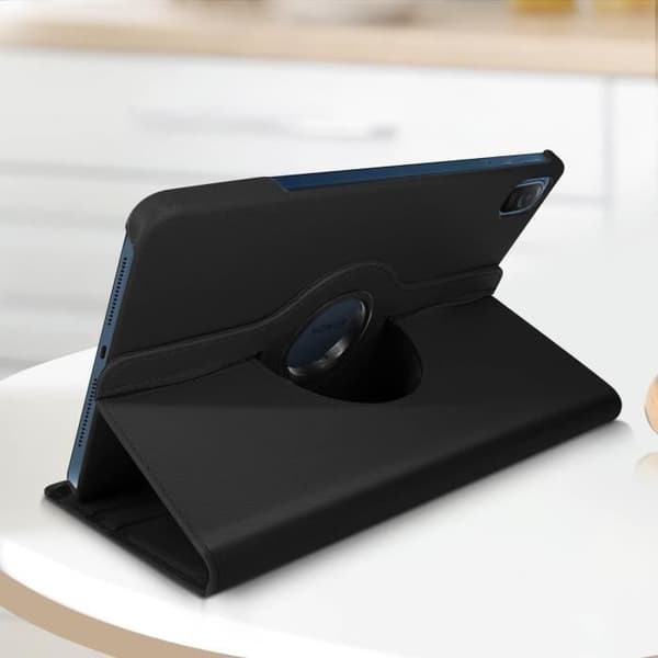 Rotationsetui - Honor - Pad 8 - Øko-læder - Sort - 360° Svart
