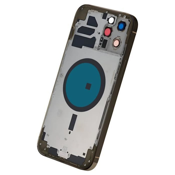 Chassi iPhone 12 Pro Max - AVIZAR - Guld bakstycke - Snabb reparation - Kvalitetsmaterial Gul