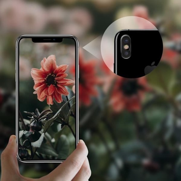 Skyddsfilm - Benks - iPhone X / XS - 9H härdat glas - Antispår - Transparent Transparent