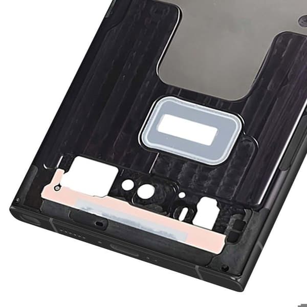 Erstatningscentralchassis til Samsung Galaxy S23 Ultra Grå Grå