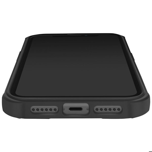 Chockskydd för iPhone 11 Förstärkta hörn Matt anti-spår Svart Svart