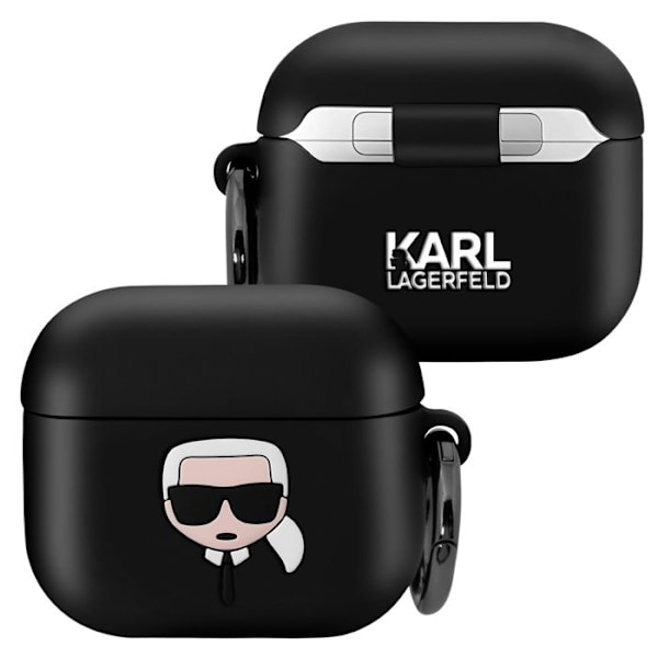 Silicone beskyttelseshætte til AirPods 3 - Karl Lagerfeld - Sort