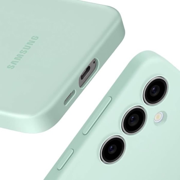Coque för Samsung Galaxy S24 FE Silikon Flexibel Soft Touch Original Samsung Ljusgrön Grön