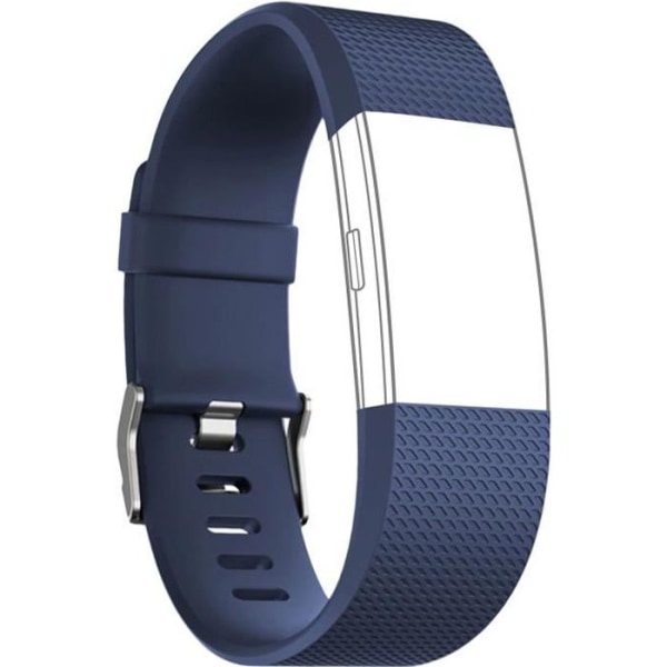 FitBit Charge 2 Strap Textured Silikon Pin Spänne Nattblå