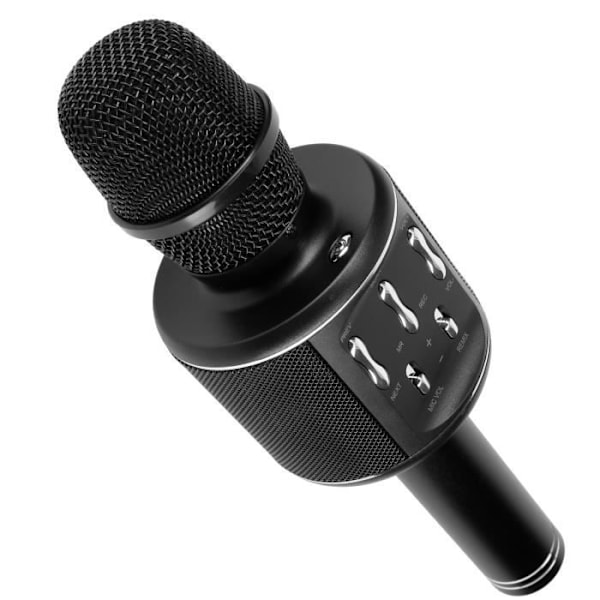 Microkaraoke trådløs Bluetooth 5W Multifunktionelle knapper LinQ Sort Svart