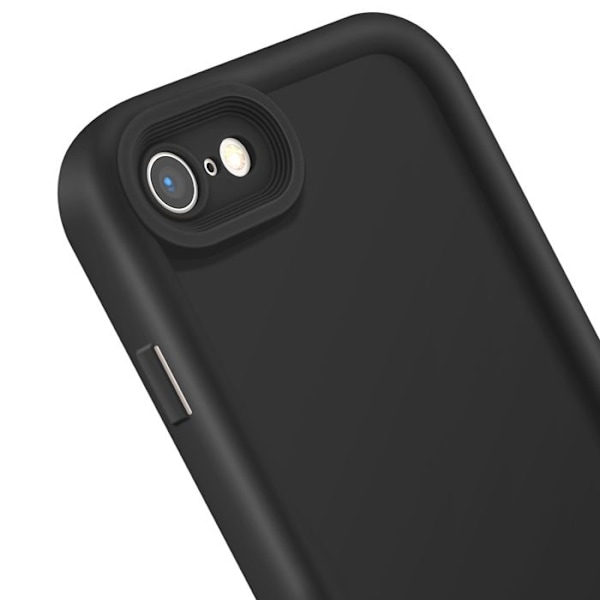 Coque til iPhone SE 2022 / 2020, 8 / 7 Silikone Hævede Kanter Sort Svart