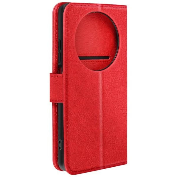 Fodral för Xiaomi Redmi A3 plånbok och videohållare Röd