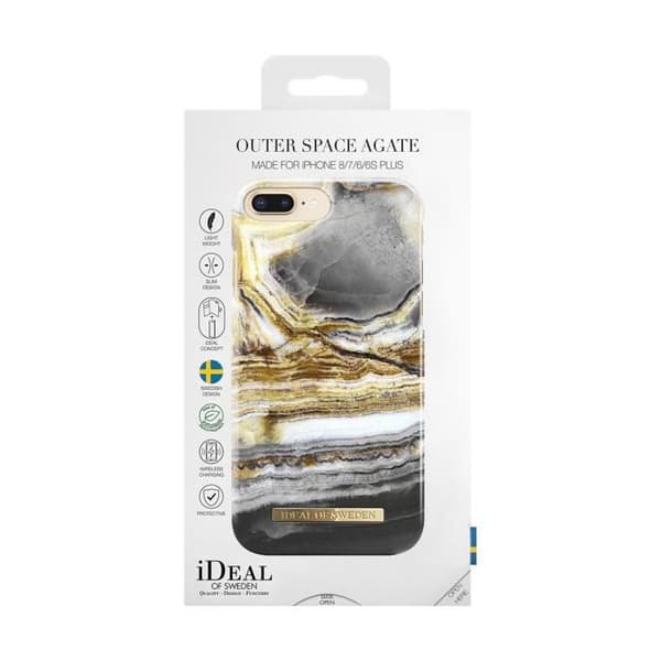 Coque - Modefodral - Marmor Cosmos - iPhone 6/7/8 Plus - Elegant skydd Flerfärgad