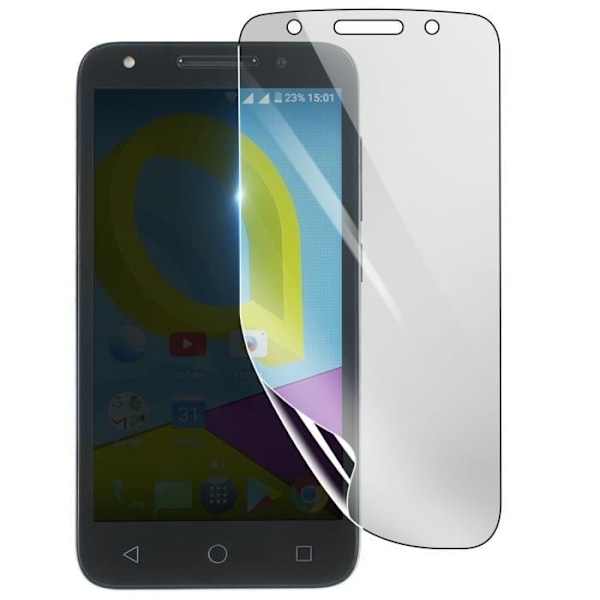 Skärmskydd - 3MK - Alcatel U5 - Stötsäker Hydrogel - Transparent - Reptålig Transparent