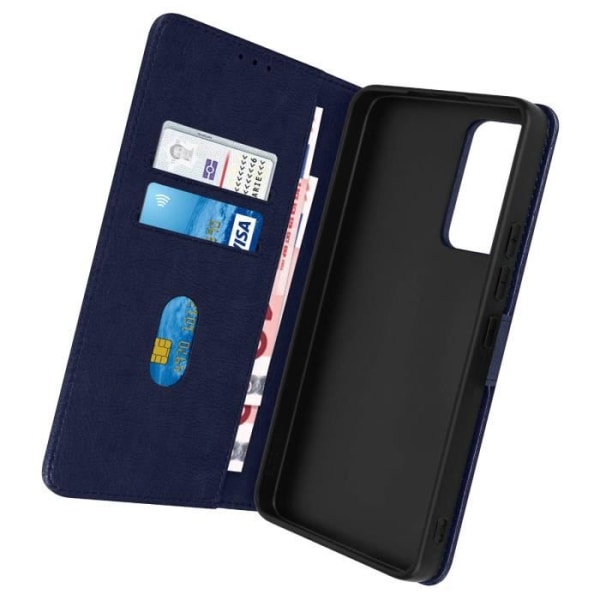 Skal för Xiaomi 12T och 12T Pro Flip plånboksställ Funktion Night Blue