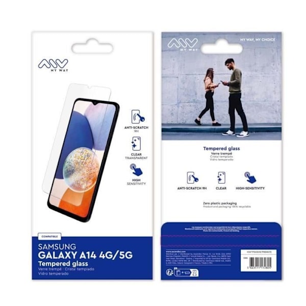 MYWAY FLAT HÄRDAT GLAS SAMSUNG GALAXY A14 4G/5G