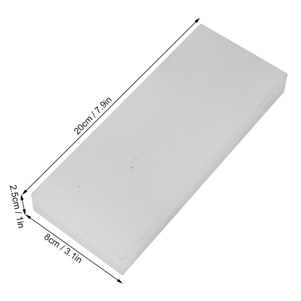 Gummi Mallet Mat Hvid Skæring Stempelplade Læder Craft Tool20 x 8 x 2,5 cm
