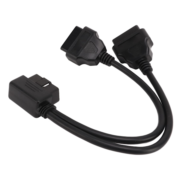 OBD2-splitter 1 till 2 Y-splitter förlängningskabel 16-stifts bildiagnostisk förlängningssladdadapter passar för 12V 24V Obdii-port