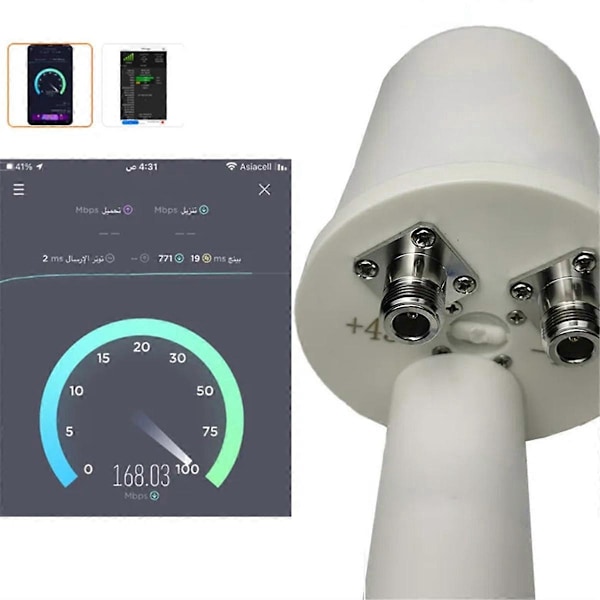 Mesh Dual Polarisations 5G antenne feed horn 1700-4200MHz