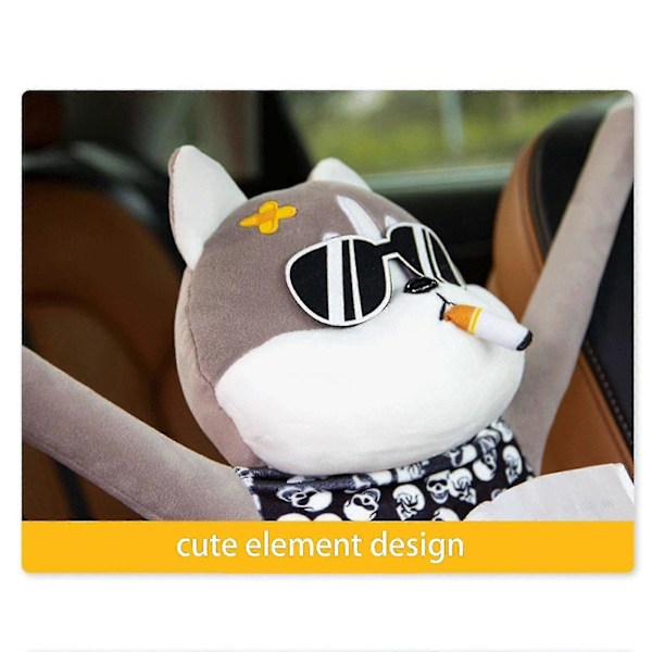 Hunde Plys Tissue Box Holder Til Bil Vævsholder Kreative Dyr Dukke Tissue Box Bil Ryglæn Armlænboks Tissue Zekai 2