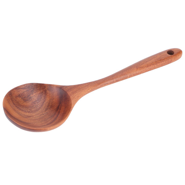 Teak blandningssked trä No-stick matlagningssked Smör omrörningssked för hemmakök