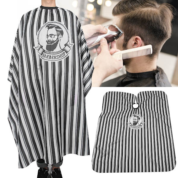 Hårfarging Hårklipp Klut Frisørforkle Styling Frisør Skjønnhetssalong Tilbehør Verktøy Svart Hvit Stripe