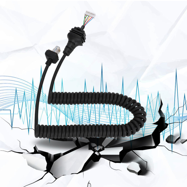 Kaiutinmikrofonin käsimikrofonin vaihtokaapeli sopii ICOM-radiomikrofonille HM-152