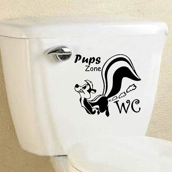 Hauska WC-istuimen tarra vedenpitävä orava kylpyhuoneen sisustustarra