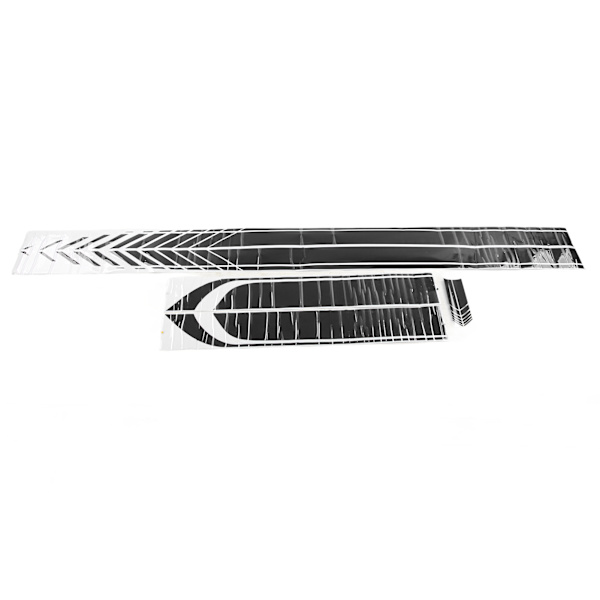 4PCS Bildekal Universal Lätt Bärbar Vattentät DIY Bilsida Karosstillbehör Svart