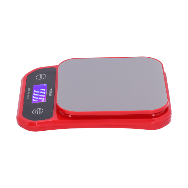 USB latausvaaka vedenpitävä keittiön leivontavaaka sähköinen painon mittaus vaaka, punainen 5kg/0,1g