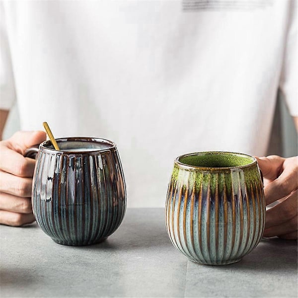 Keramisk mugg för hushållspar, keramisk kaffekopp, muggset, B
