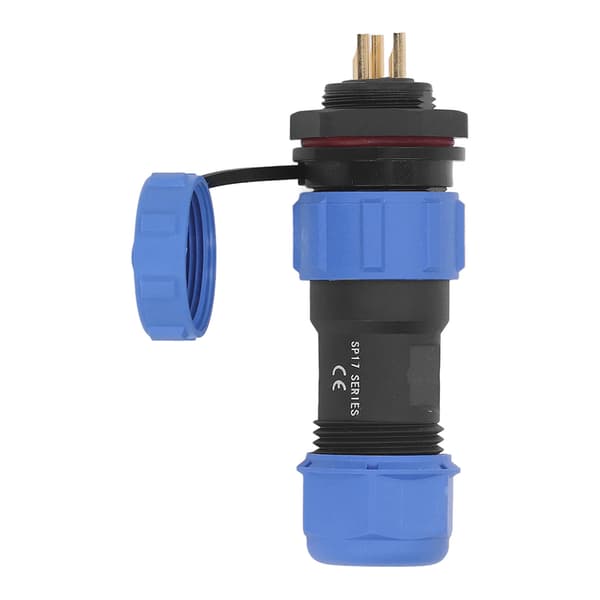 Aviation Plug Socket IP68 Vattentät Kontakt 3-polig 3-håls Elektrisk Strömadapter SP17