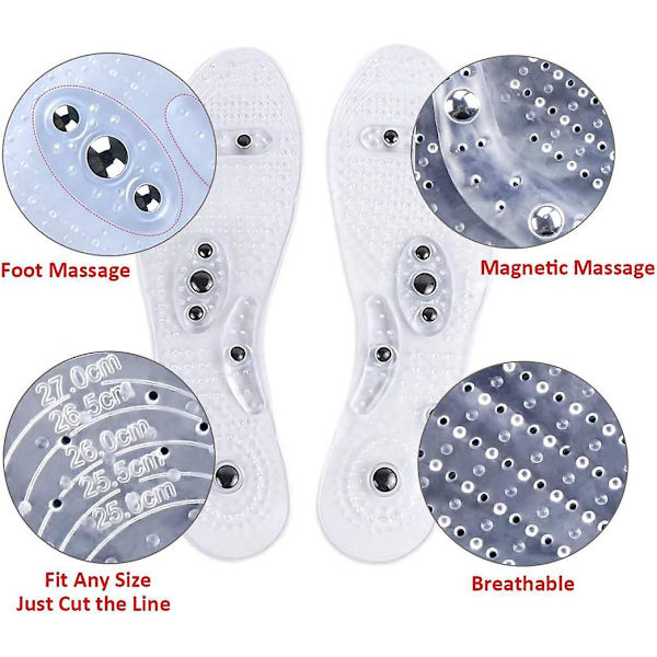 Magnetiska Fotterapisulor - Smärtlindring & Reflexologi Massage